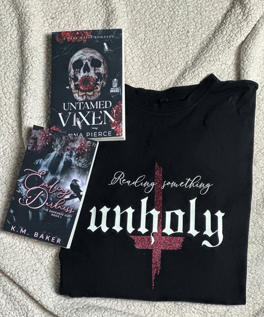 Reading something unholy T-shirt