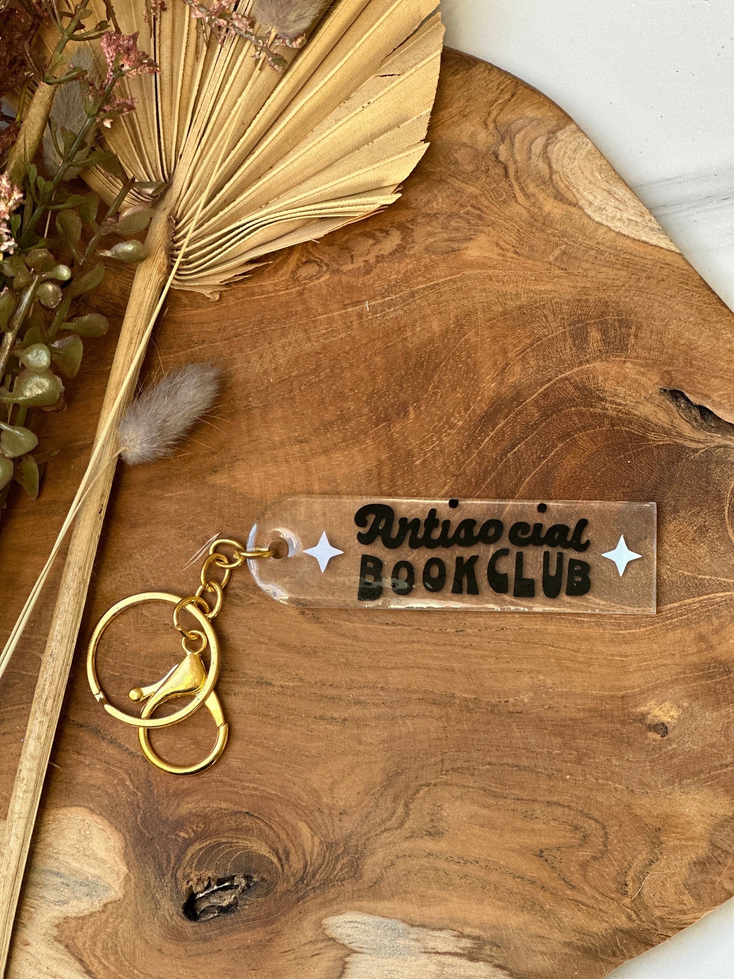 antisocial book club keychaine | sleutelhanger | bookish | antisocial | books