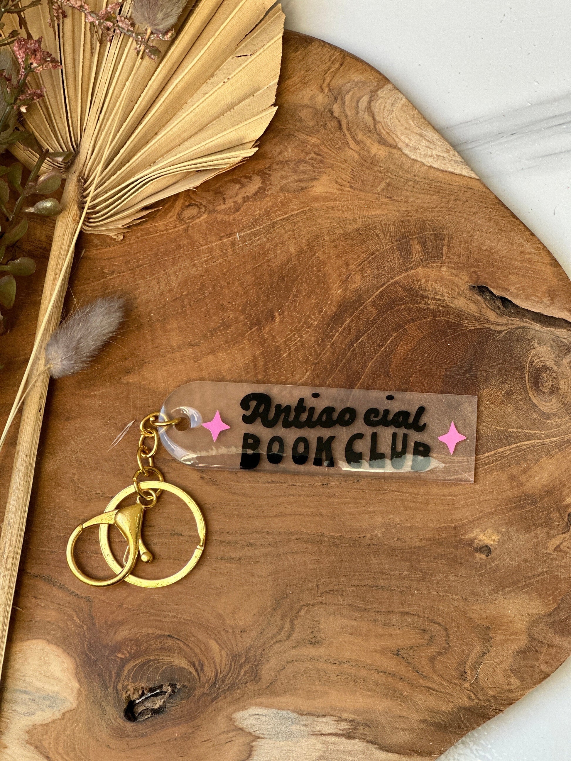 antisocial book club keychaine | sleutelhanger | bookish | antisocial | books