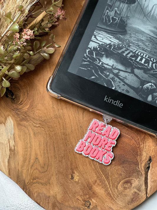 Kindle-bedel read more books| Bookish | kindlecharm | Boekachtig cadeau | Kindle-accessoires | kindleaccessoires | USB-C-stekker | gift